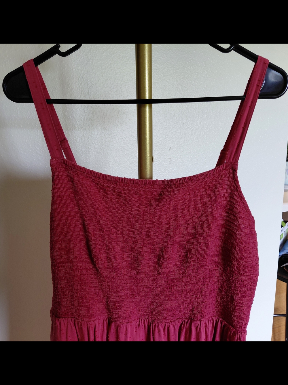 Women's Red Sleeveless Midi Dress - Picture 3 of 5